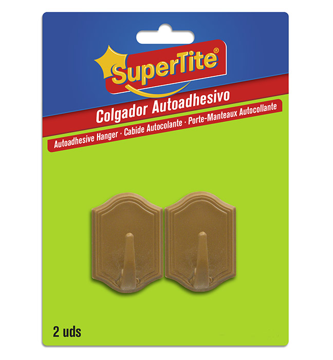 SUPERTite | Adhesivos y pegamentos |  |  | COLGADOR ADHESIVO PLÁSTICO BLANCO